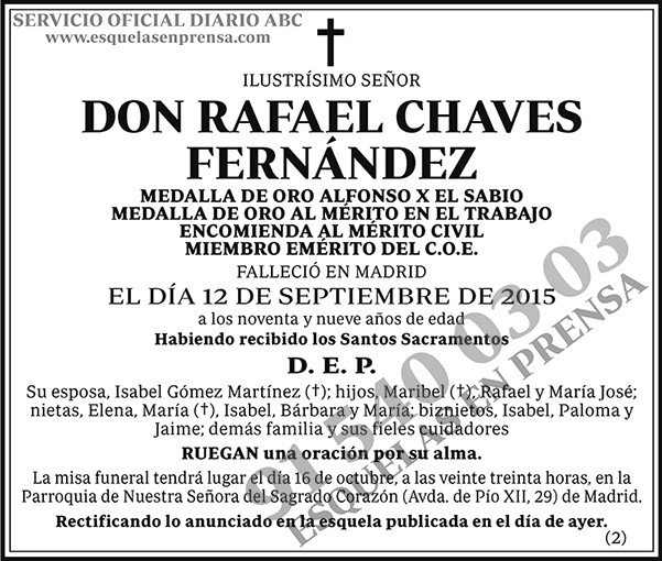 Rafael Chaves Fernández